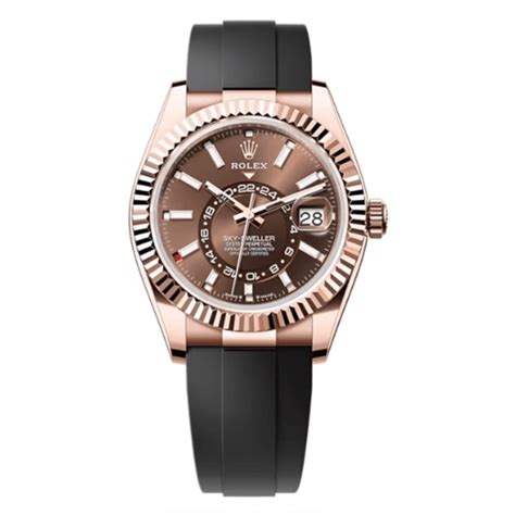 rolex sky-dweller rose gold chocolate dial for sale|m336235 0002.